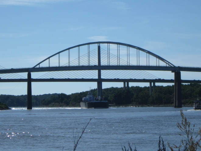 St. Georges Bridge, US13 in the foreground, and Senator William V. Roth, Jr. Bridge, DE-1 (by Cathy Schwarz)